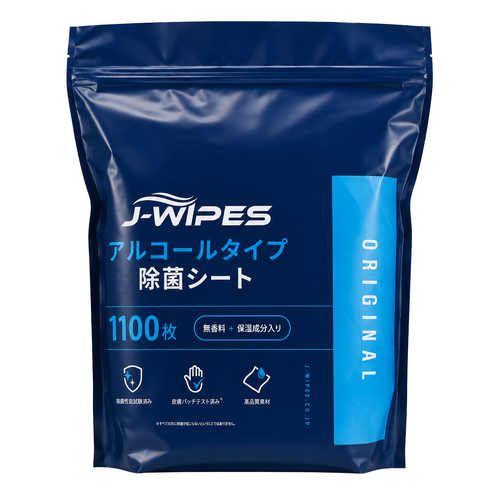 【単品1ロール】J-WIPES ORIGINAL アルコール除菌シート 1100枚入り